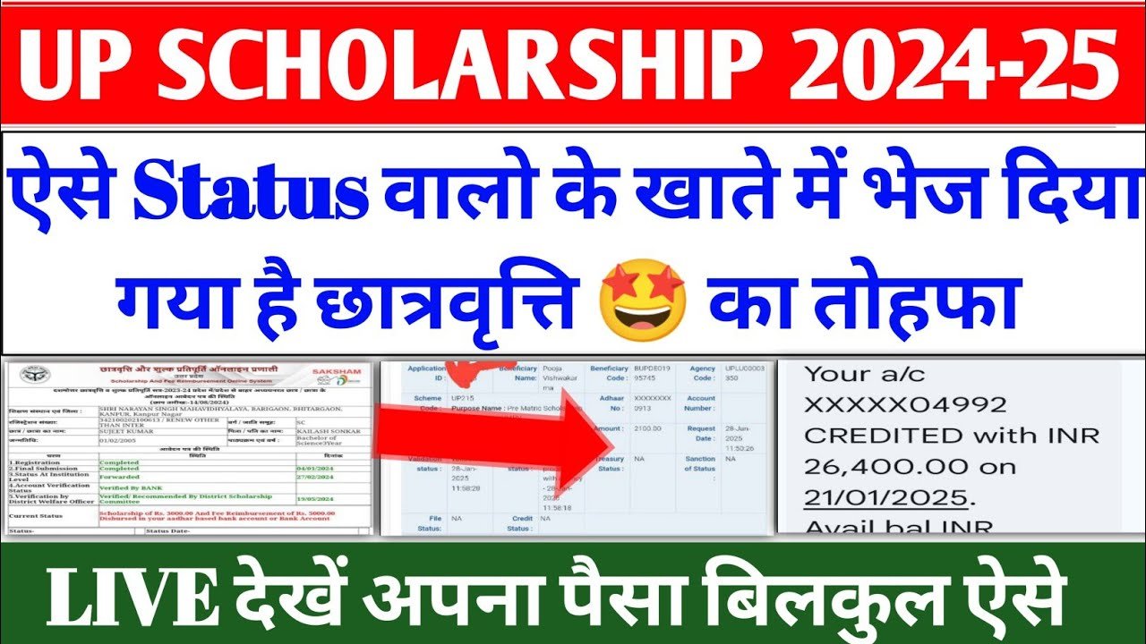 UP Scholarship Status 2025